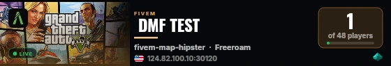  DMF TEST live status badge