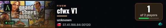 cfwx V1 live status badge