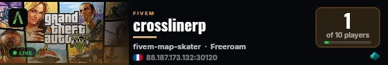 crosslinerp live status badge