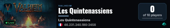 Les Quintenassiens live status badge