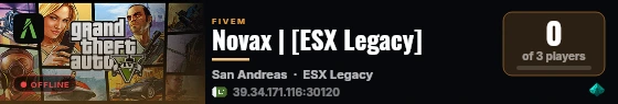 Novax | [ESX Legacy] live status badge