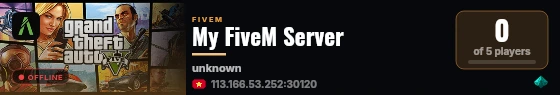 [FiveM Basic Server] change-me live status badge