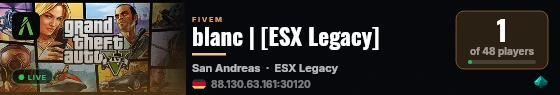 blanc | [ESX Legacy] live status badge