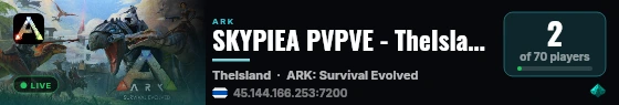 SKYPIEA PVPVE - TheIsland Classic X3 NoMod NoTek - (v358.24) live status badge
