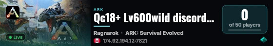 Qc18+ Lv600wild discord.gg/zwet89dwv3 Aide Info - (v358.24) live status badge