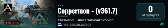 Coppermon - (v361.7) live status badge