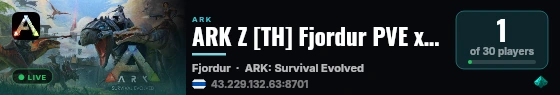 ARK Z [TH] Fjordur PVE x3 [Season 3] - EVENTx10 - (v358.24) live status badge