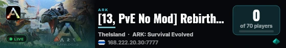 [13, PvE No Mod] Rebirthz SS7 TH x5 Island - (v358.24) live status badge