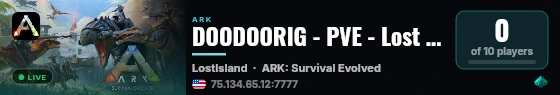 DOODOORIG - PVE - Lost Island - (v361.7) live status badge