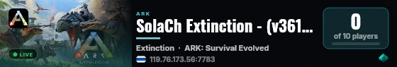 SolaCh Extinction - (v361.7) live status badge