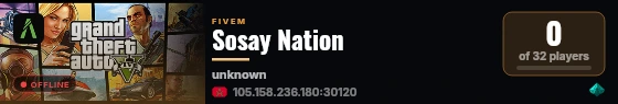 Sosay Nation live status badge