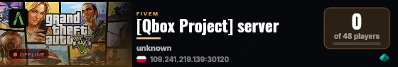 [Qbox Project] server live status badge