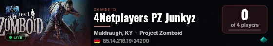 4Netplayers PZ Junkyz live status badge