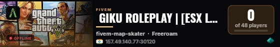  GIKU ROLEPLAY | [ESX Legacy] live status badge