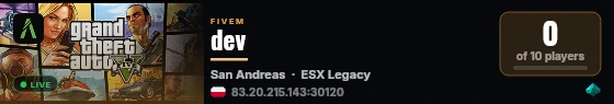 dev live status badge
