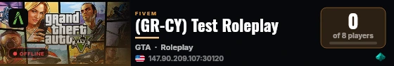 (GR-CY) Test Roleplay live status badge
