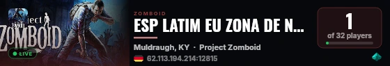 ESP LATIM EU ZONA DE NADIE  PVP PVE 0ADMIN ABUSE live status badge