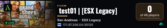 [QBCore Framework] CityTest live status badge