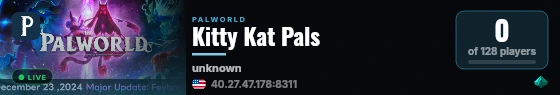 Kitty Kat Pals live status badge