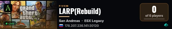 LARP(Rebuild) live status badge
