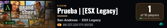 Prueba | [ESX Legacy] live status badge