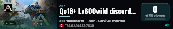 Qc18+ Lv600wild discord.gg/zwet89dwv3 Aide Info - (v358.24) live status badge