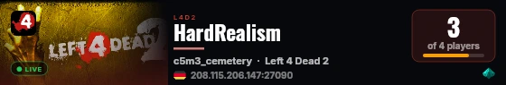 HardRealism live status badge