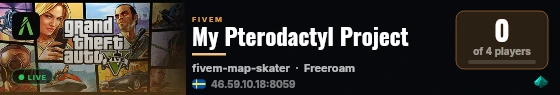 My Pterodactyl Project live status badge