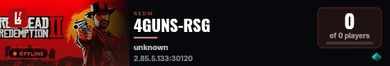 4GUNS-RSG live status badge