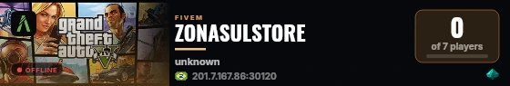 ZONASULSTORE live status badge