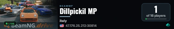 Dillpickil MP live status badge