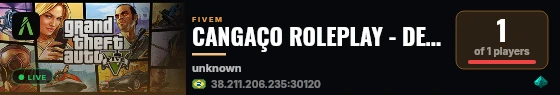 CANGAÇO ROLEPLAY - DEVELOPER live status badge