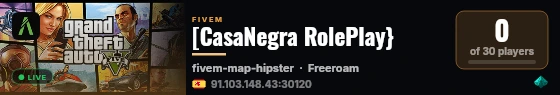 [CasaNegra RolePlay} live status badge