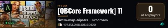 [QBCore Framework] change-me live status badge