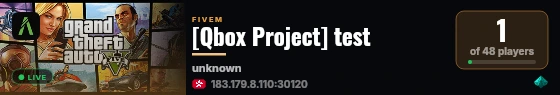 [Qbox Project] test live status badge