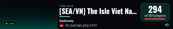 [SEA/VN] The Isle Viet Nam 01 - discord.gg/PVN - VoIP live status badge