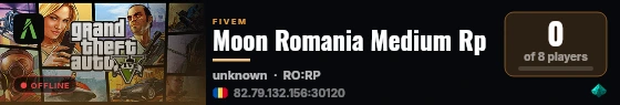 Moon Romania Medium Rp live status badge