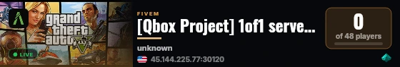 [Qbox Project] 1of1 servers legac live status badge
