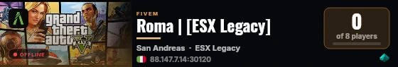 Roma | [ESX Legacy] live status badge