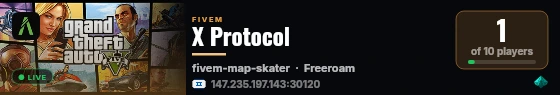 X Protocol live status badge