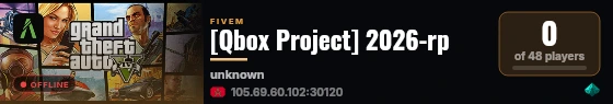 [Qbox Project] 2026-rp live status badge