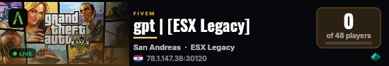 gpt | [ESX Legacy] live status badge