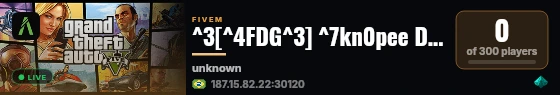 ^3[^4FDG^3] ^7kn0pee Development City live status badge