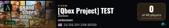 [Qbox Project] TEST live status badge