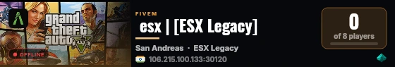  esx | [ESX Legacy] live status badge