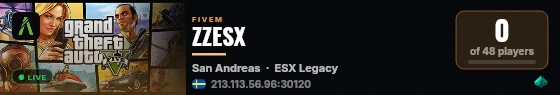 ZZESX live status badge