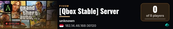 [Qbox Stable] Server live status badge