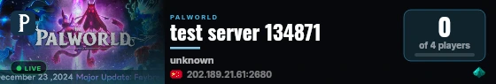 test server 134871 live status badge