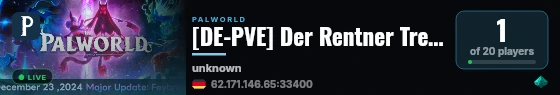 [DE-PVE] Der Rentner Treff Publik live status badge