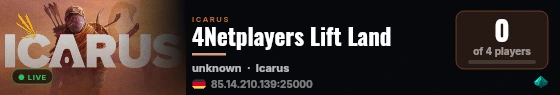 4Netplayers Lift Land live status badge